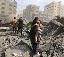 Burning Inferno of Gaza